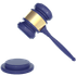 Lawyer gavel icon.