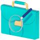 Pen and briefcase icon.