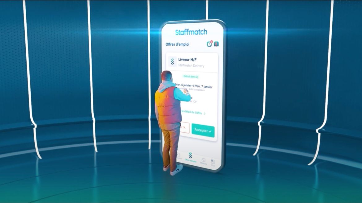 Prévisualisation de la vidéo de présentation de Staffmatch pour les intérimaires.