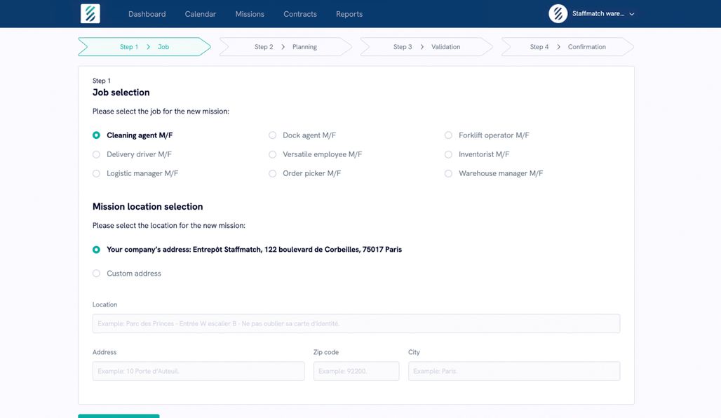 Screenshot illustrating the “Missions ordering” feature.