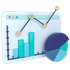 Diverse graphs icon.