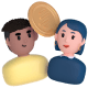 Two people and a coin icon.
