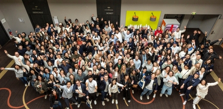 The Staffmatch team at a company seminar.